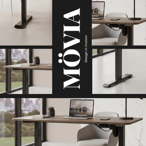 Bureau assis-debout électrique 120x60 cm à mémoire – MÖVIA