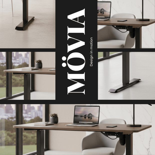 Bureau assis-debout électrique 120x60 cm à mémoire – MÖVIA