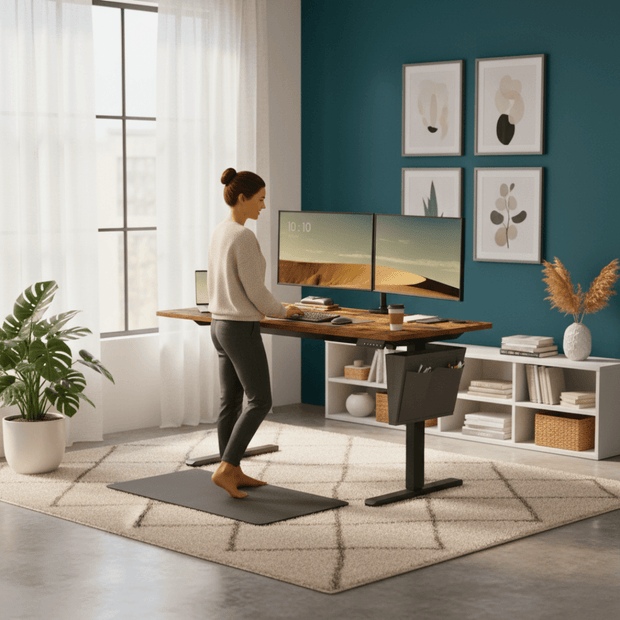 Bureau assis-debout électrique 140x60 cm à mémoire – MÖVIA