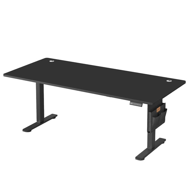 Bureau assis-debout électrique 180x80 cm à mémoire – MÖVIA Noir d'encre