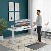 Bureau assis-debout électrique avec port USB et crochet – MÖVIA