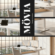Bureau assis-debout électrique avec port USB et mémoire – MÖVIA