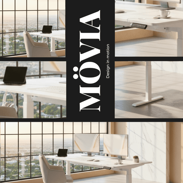 Bureau assis-debout électrique avec port USB et mémoire – MÖVIA