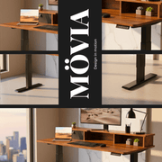 Bureau assis-debout électrique robuste à double sécurité – MÖVIA 120 cm x 60 cm