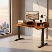 Bureau assis-debout électrique robuste à double sécurité – MÖVIA 120 cm x 60 cm